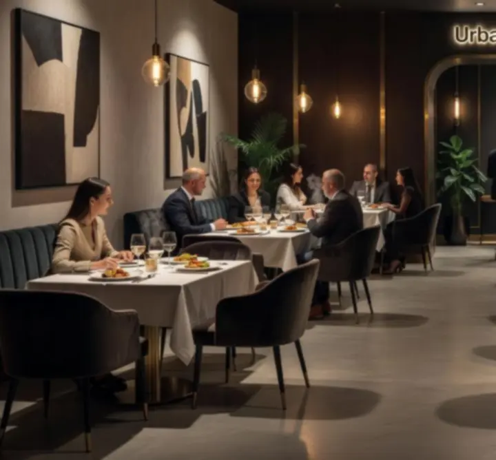 Modern, hangulatos lounge tér az Urban Wheel Hire Lounge-ban