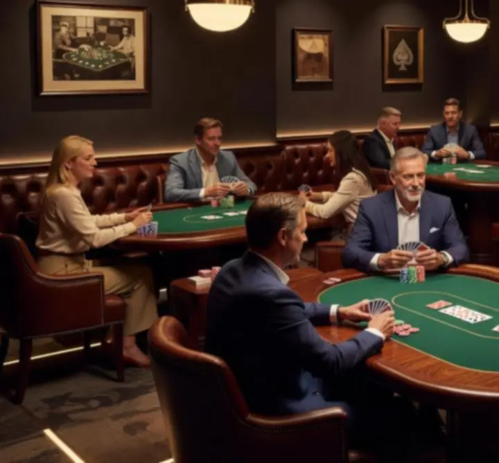 Modern póker lounge belső tér az Urban Wheel Hire Lounge-ban